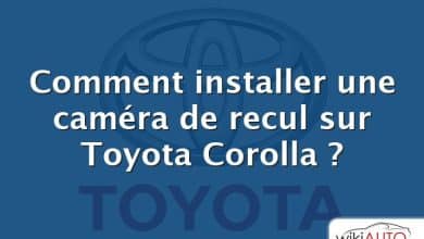 Comment installer une caméra de recul sur Toyota Corolla ?