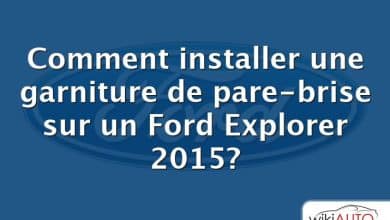 Comment installer une garniture de pare-brise sur un Ford Explorer 2015?