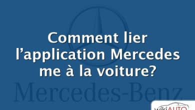 Comment lier l’application Mercedes me à la voiture?