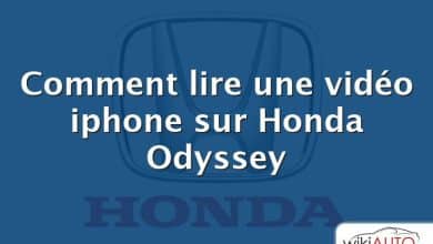 Comment lire une vidéo iphone sur Honda Odyssey