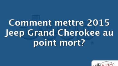 Comment mettre 2015 Jeep Grand Cherokee au point mort?