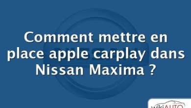 Comment mettre en place apple carplay dans Nissan Maxima ?