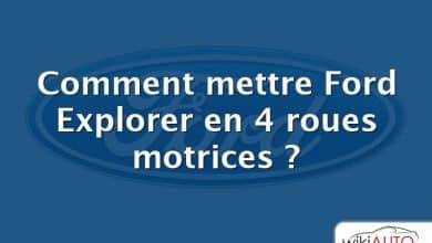 Comment mettre Ford Explorer en 4 roues motrices ?