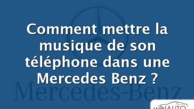 Comment mettre la musique de son téléphone dans une Mercedes Benz ?