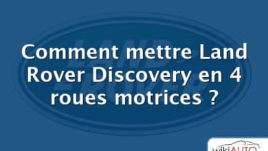 Comment mettre Land Rover Discovery en 4 roues motrices ?