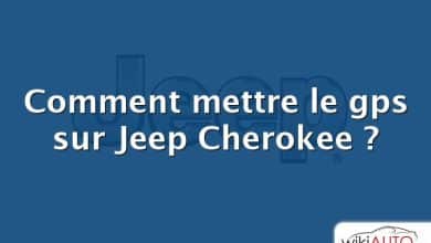 Comment mettre le gps sur Jeep Cherokee ?