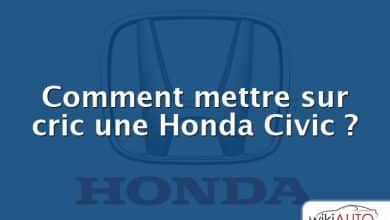 Comment mettre sur cric une Honda Civic ?