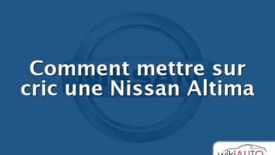 Comment mettre sur cric une Nissan Altima