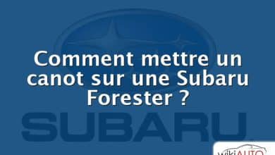 Comment mettre un canot sur une Subaru Forester ?