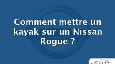 Comment mettre un kayak sur un Nissan Rogue ?