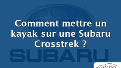 Comment mettre un kayak sur une Subaru Crosstrek ?