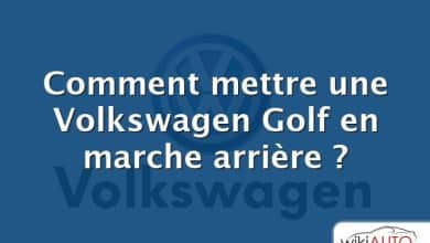 Comment mettre une Volkswagen Golf en marche arrière ?