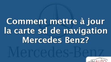 Comment mettre à jour la carte sd de navigation Mercedes Benz?