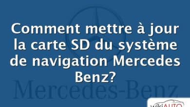 Comment mettre à jour la carte SD du système de navigation Mercedes Benz?