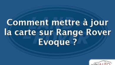 Comment mettre à jour la carte sur Range Rover Evoque ?