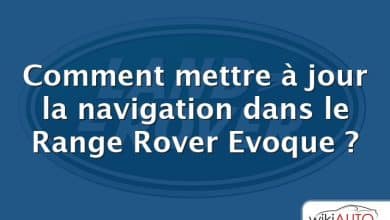 Comment mettre à jour la navigation dans le Range Rover Evoque ?