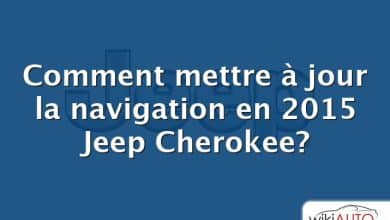 Comment mettre à jour la navigation en 2015 Jeep Cherokee?