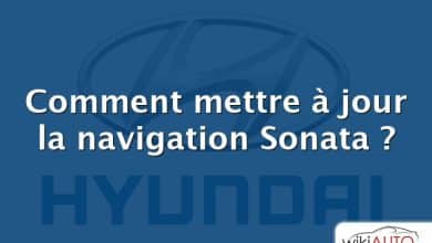 Comment mettre à jour la navigation Sonata ?