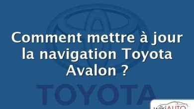 Comment mettre à jour la navigation Toyota Avalon ?