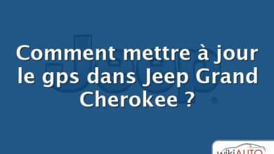 Comment mettre à jour le gps dans Jeep Grand Cherokee ?