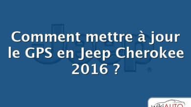 Comment mettre à jour le GPS en Jeep Cherokee 2016 ?