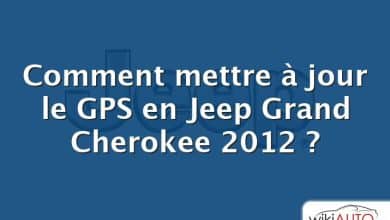 Comment mettre à jour le GPS en Jeep Grand Cherokee 2012 ?