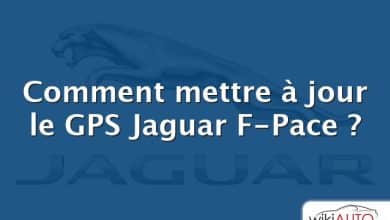 Comment mettre à jour le GPS Jaguar F-Pace ?