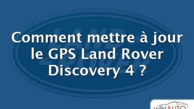 Comment mettre à jour le GPS Land Rover Discovery 4 ?