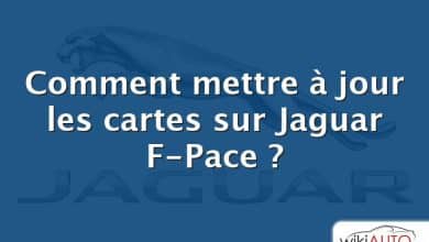 Comment mettre à jour les cartes sur Jaguar F-Pace ?