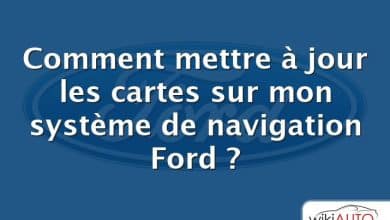 Comment mettre à jour les cartes sur mon système de navigation Ford ?