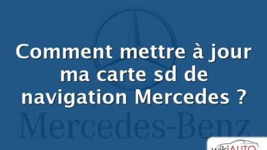 Comment mettre à jour ma carte sd de navigation Mercedes ?