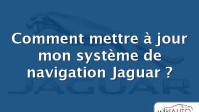 Comment mettre à jour mon système de navigation Jaguar ?