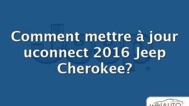 Comment mettre à jour uconnect 2016 Jeep Cherokee?