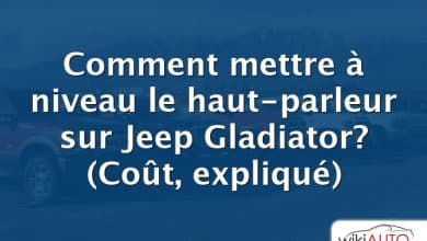 Comment mettre à niveau le haut-parleur sur Jeep Gladiator?  (Coût, expliqué)