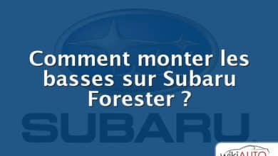 Comment monter les basses sur Subaru Forester ?