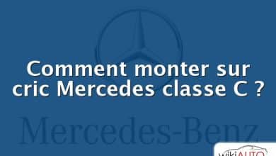 Comment monter sur cric Mercedes classe C ?