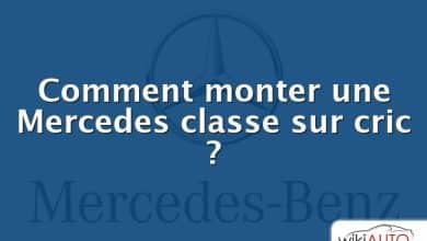 Comment monter une Mercedes classe sur cric ?