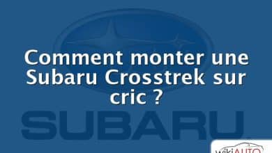 Comment monter une Subaru Crosstrek sur cric ?