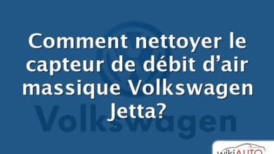 Comment nettoyer le capteur de débit d’air massique Volkswagen Jetta?