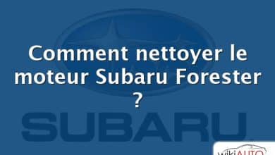 Comment nettoyer le moteur Subaru Forester ?