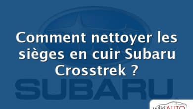 Comment nettoyer les sièges en cuir Subaru Crosstrek ?