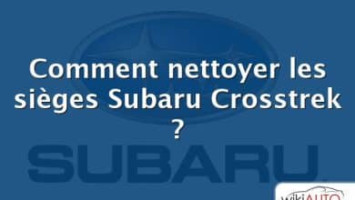 Comment nettoyer les sièges Subaru Crosstrek ?
