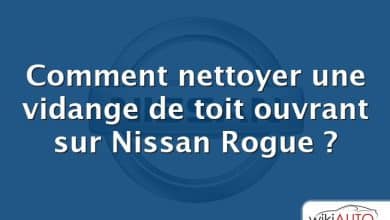 Comment nettoyer une vidange de toit ouvrant sur Nissan Rogue ?