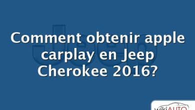 Comment obtenir apple carplay en Jeep Cherokee 2016?