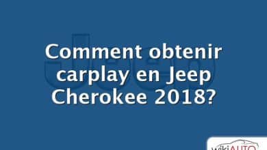 Comment obtenir carplay en Jeep Cherokee 2018?