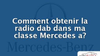 Comment obtenir la radio dab dans ma classe Mercedes a?