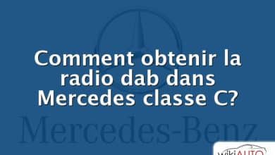 Comment obtenir la radio dab dans Mercedes classe C?