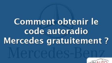 Comment obtenir le code autoradio Mercedes gratuitement ?