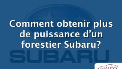 Comment obtenir plus de puissance d’un forestier Subaru?