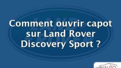 Comment ouvrir capot sur Land Rover Discovery Sport ?